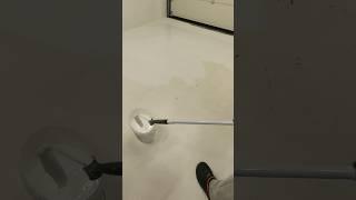 painting the floor in the home shop #electronicmusic #shopfloor #painting #white #shine #clean #asmr