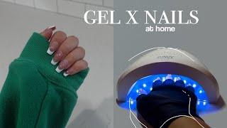 TRYING GEL X NAILS AT HOME | everything you need + for beginners