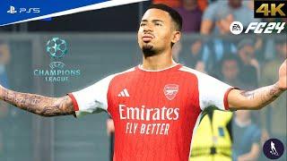 FC-24 Atalanta Vs. Arsenal Ft. G jesus, G Martinelli, |Champions League 24/25 Full Match | PS5™ 4K