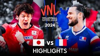  JAPAN vs FRANCE  | GOLD MEDAL MATCH | Highlights | Men's VNL 2024