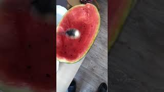Как правильно есть красный арбуз))))