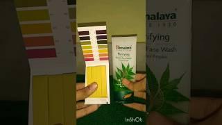 Himalaya Purifying neem face wash pH test #phtest #skincare #facewash #viral #neemfacewash #shorts