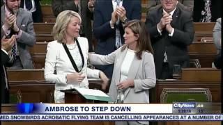 MPs pay tribute to Rona Ambrose in the House of Commons