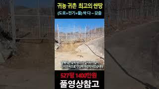 (도로+전기+물) 싹 다 ~ 갖춘 공기 전망좋은 귀농귀촌 싼땅!!