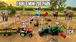 I Build Mini Zoo Park from RC Professional Backhoe Loader Machine - Chatpat toy TV