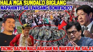 HALA TAONG BAYAN NAGLABASAN NA NAKIISA SA TAGA KOJC MGA SUNDALO BIGLANG NAPAHINTO SA LIWASAN?