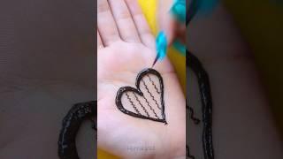 Heart style mehndi design | heart shape mehndi design #shinewithshorts #shorts #hennabysid