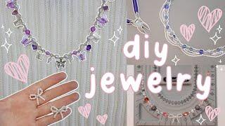 DIY  aesthetic  jewelry - EASY + BEGINNER FRIENDLY!