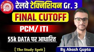 Railway technician grade 3 cut-off|rrb technician grade 3rd cut-off iti pcm#rrbtechnician