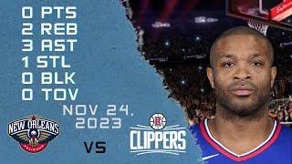 P.J. Tucker player Highlights CLIPPERS vs PELICANS NBA Regular season game 24-11-2023