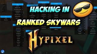 Flux B13 l Hacking on Hypixel Ranked Skywars [ 10 ] ~ Getting Banned By Staff :(