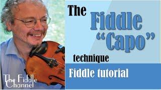 The "fiddle capo" technique