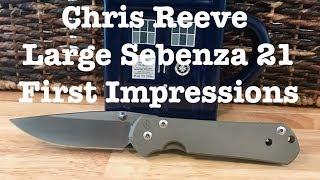 Chris Reeve Large Sebenza Large 21 First Impressions and Plans