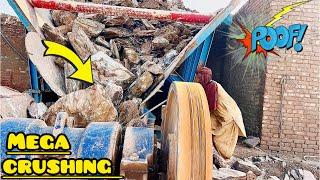 Super Giant Rock Crushers in action Rubble Crusher Master Jaw Crusher |Super satisfying Rock Breaker