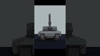 Blender 3D pixel art Tank. 360. #blenderpixelart
