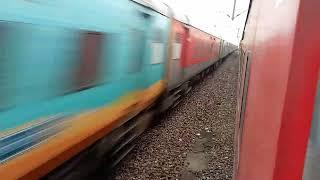 Bang on time 12554 Vaishali superfast Express overtaking 15274 Satyagrah express