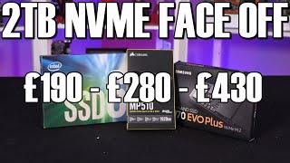 2TB NVME Face Off - Intel 660P - Corsair MP510 - Samsung 970 Evo Plus