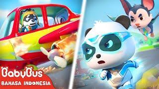 Petugas Polisi Lalu Lintas Udara Bat | Tim Penyelamat Super | Kartun Anak | BabyBus Bahasa Indonesia