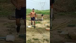 देसी bodybuldier stunts #shorts #yashdesifitness #village #gym #viralshorts