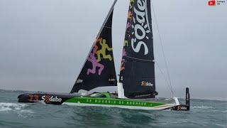 SAILING  |  Sodebo Ultim 3 Départ Trophée Jules Verne   |   Bretagne Télé 