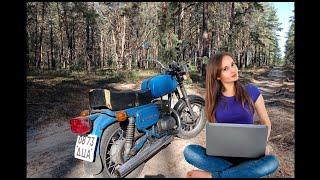 и она захочет его! парень уламал мотор. Wie reparieren Russen Motorräder
