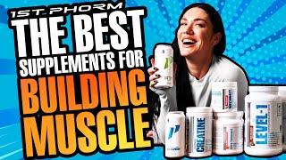 The 5 BEST Supplements for BUILDING MUSCLE | with Laurin Conlin