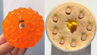 Best Ever Oddly Satisfying/ASMR/Calming/Relaxing Orange slime compilation #2