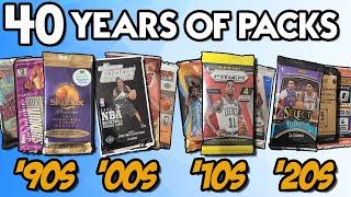  OPENING 40 YEARS OF PACKS! CRAZY BASKETBALL PRODUCTS! KOBE BRYANT INSERT and HUGE Rookies