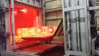 Heat treatment (Quenching) by fork-lift furnace