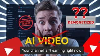 Your AI videos WILL NEVER BE MONEYTIZED on YOUTUBE?!
