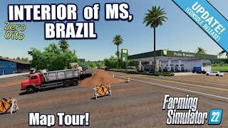 ‘NEW (UPDATED)’ MOD MAP “INTERIOR of MS, BRAZIL” TOUR! ON Farming Simulator 22 (Review) PS5.