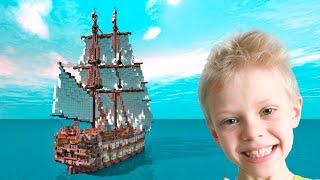 HOW to MAKE a SHIP BATTLE IN MINECRAFT BUILDERS MINECRAFT BUILD BATTLE | AOneCool