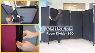 Versare's Room Divider 360 - The World's Most Versatile Rolling Partition