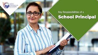 Role of School Administrator - Key Responsibilities of a School Principal