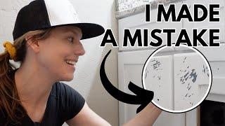 I messed up...Paint CABINETS with Me