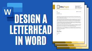 How to Create a Business Letterhead in Word | Letterhead Template Design