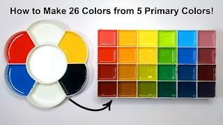 How to Make 26 Colors from Only 5 Primary Colors in 8 minutes!