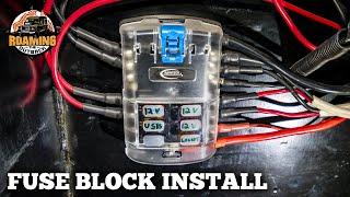 Accessory Fuse Block and Cable Install in a 4WD - How to add 12v accessories to your vehicle