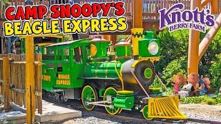 Beagle Express Railroad in Camp Snoopy at Knott’s Berry Farm (Sep 2024) [4K]