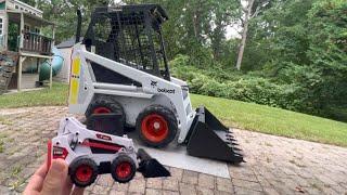 Building a mini track with a skid steer