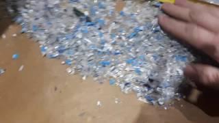 Дробилка измельчитель МИ-600+ дробление ПЭТ бутылки | shredding PET bottles