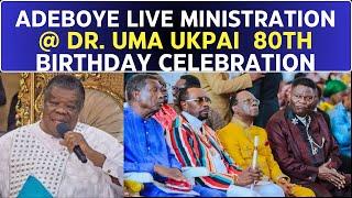 PASTOR ADEBOYE LIVE MINISTRATION @ DR. UMA UKPAI 80TH BIRTHDAY CELEBRATION PARTY.... MORE GRACE