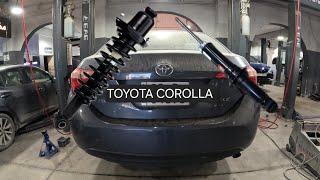 замена задней стойки (амортизатора) ... toyota corolla (крутящий момент)