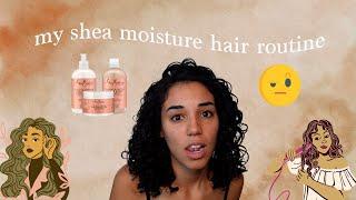 Shea Moisture curly hair routine