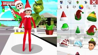 How to Make ELF ON THE SHELF vs EVIL ELF ON THE SHELF vs THE GRINCH in Brookhaven