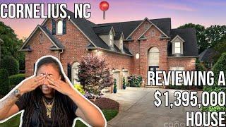 REVIEWING A $1,395,000 HOUSE FOR SALE IN CORNELIUS, NC | MOVING TO THE CLT AREA | **ZILLOW YOUTUBE**