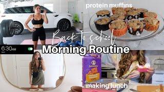 6:30 am Morning Routine |Back to school| Protein Pumpkin Muffins