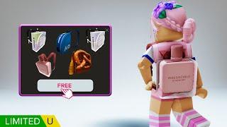 WOW! GET ALL FREE CUTE BACKPACKS TODAY! FREE ROBLOX UGC