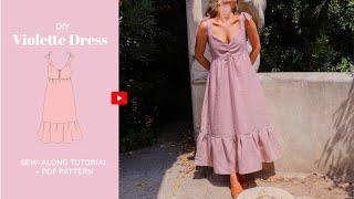 Violette Maxi Dress Tutorial- tintofmintPATTERNS