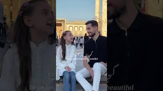 little sister singing nasheed on Syria  masjid #shorts